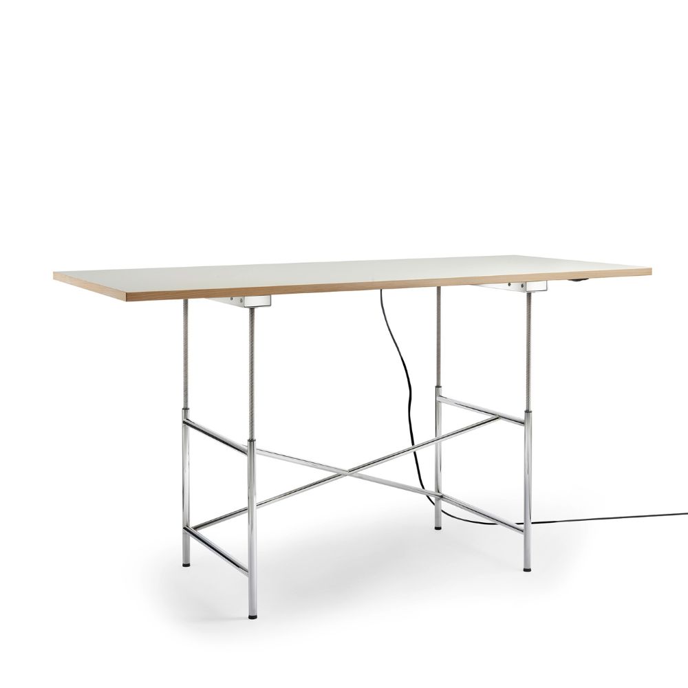 Richard Lampert Eiermann-E Schreibtisch 180x90 Lino Platte elektromotorisch höhenverstellbar
