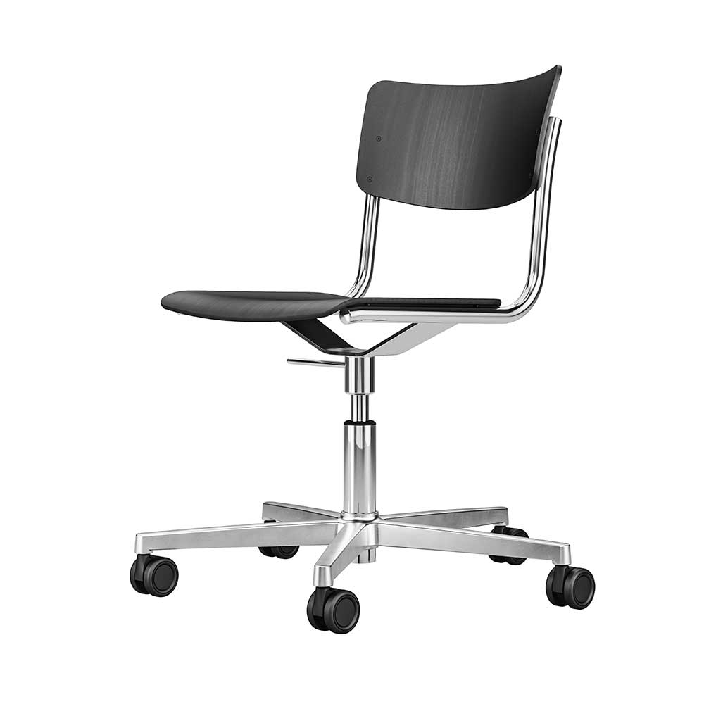 thonet-s43dr-29al-schwarz-gebeizt-drehtstuhl-aluminium-poliert