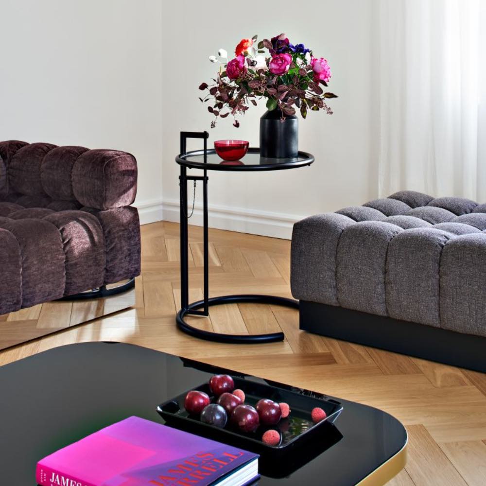 classicon-bow-coffee-table-deep-tuft-sofa-adjustable-table-e-1027-black-version-photo-hassos classicon-bow-coffee-table-deep-tuft-sofa-adjustable-table-e-1027-black-version-photo-hassos