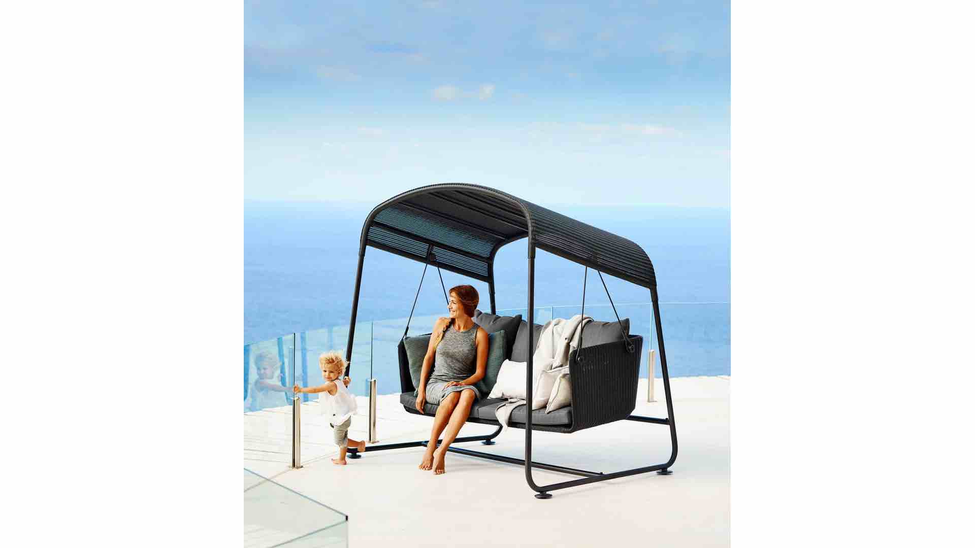 cane-line-cave-gartenschaukel-ambiente cane-line-cave-gartenschaukel-ambiente