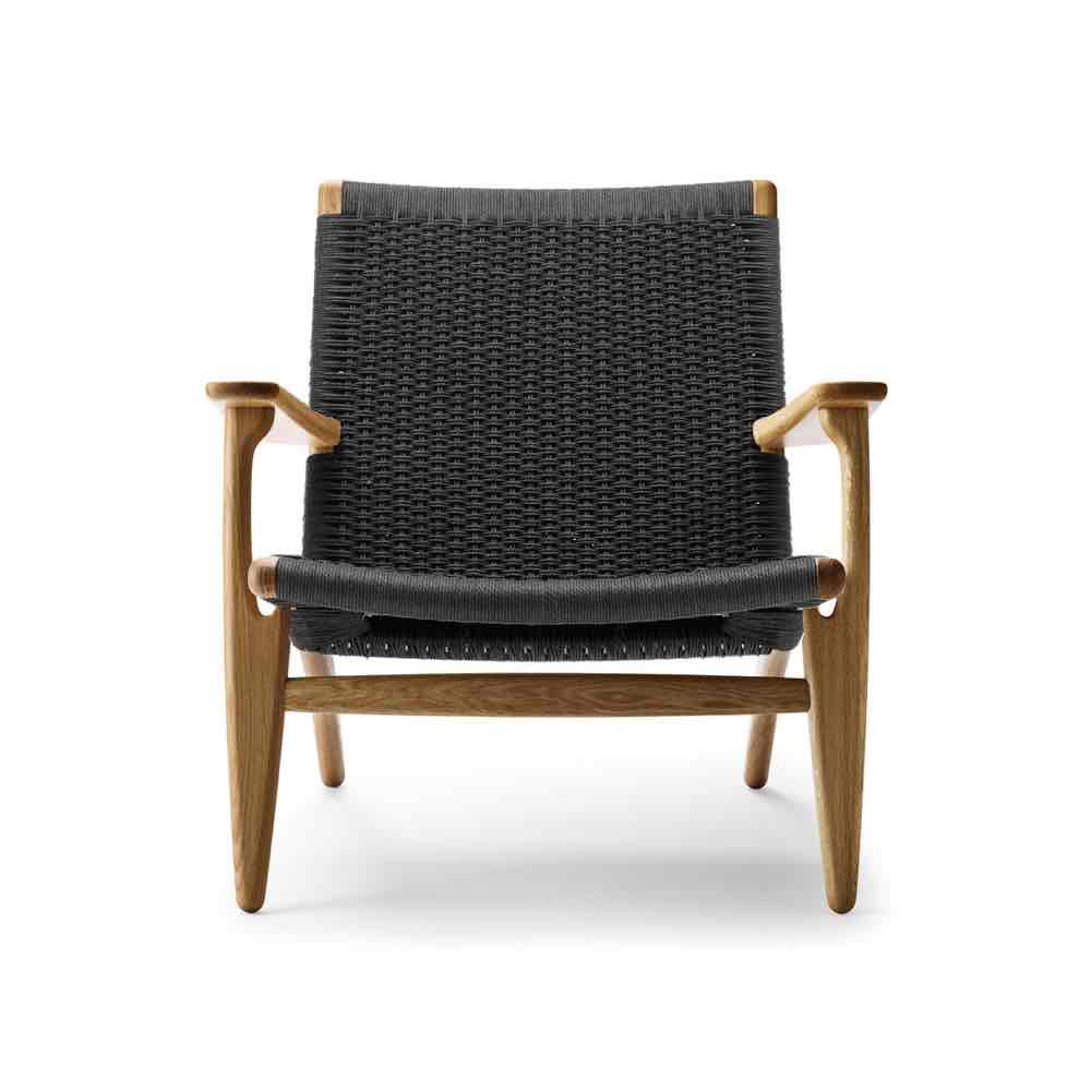 Carl Hansen & Søn CH25 Lounge Sessel Eiche geölt Schwarz
