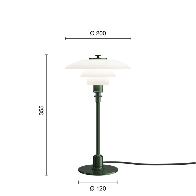 Louis Poulsen PH 2/1 glossy deep green