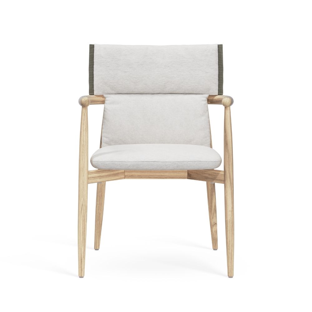 Carl Hansen & Søn E008 Outdoor Armlehnstuhl mit Polster
