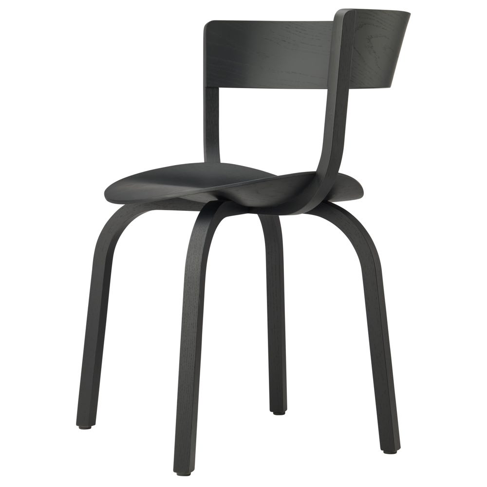 Thonet 404 F Stuhl schwarz gebeizt