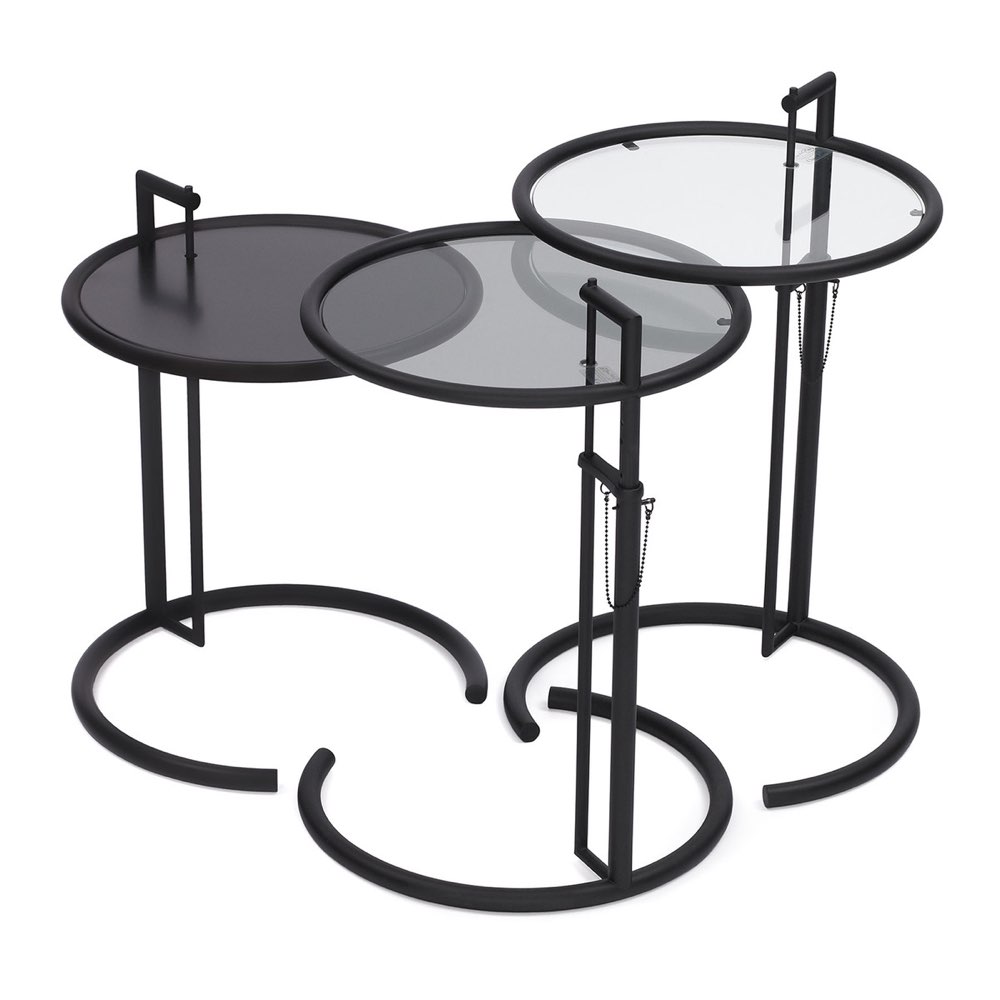 ClassiCon Eileen Gray Adjustable Tisch E1027 Black Version Beistelltisch 
