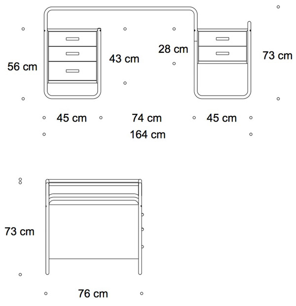 S 285 Bauhausschreibtisch